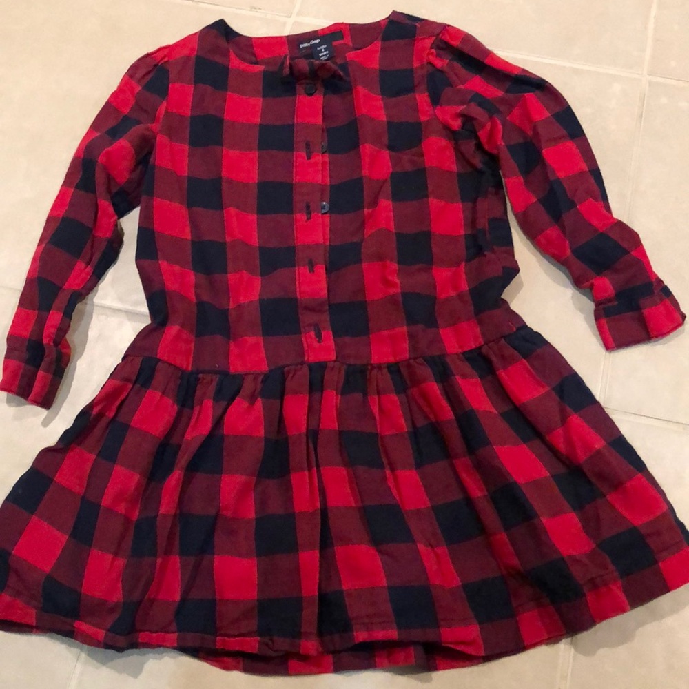 BabyGap buffalo check dress